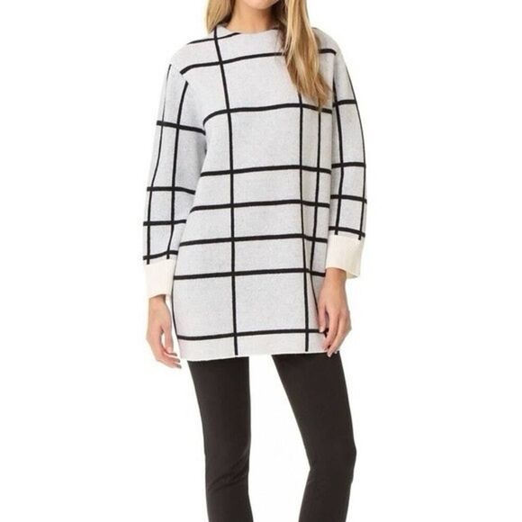 Rag & Bone Mallori Tunic Sweater Small Grey 100% Wool - Picture 2 of 15